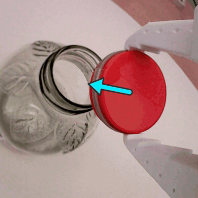 Corrective demonstration segment: place, east adjustment.