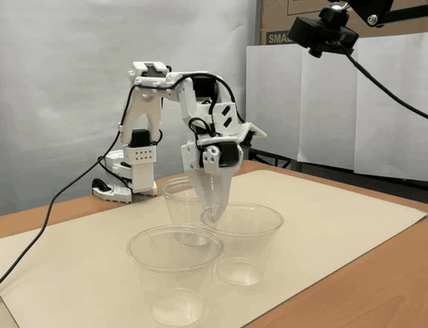 Autonomous robot rollout: stack cups.