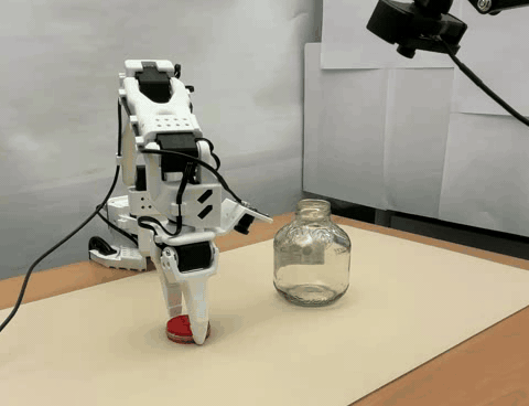 Autonomous robot rollout: close a lid.